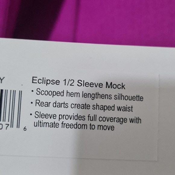 Jofit Eclipse 1/2 Sleeve Mock Shirt‎ Size Medium NWT - Picture 3 of 7